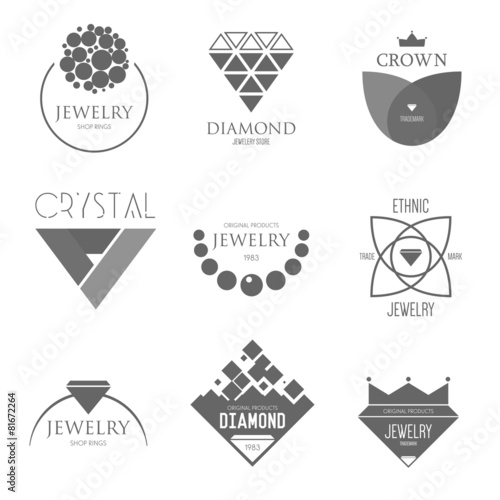 Logo inspiration with jewels and diamonds