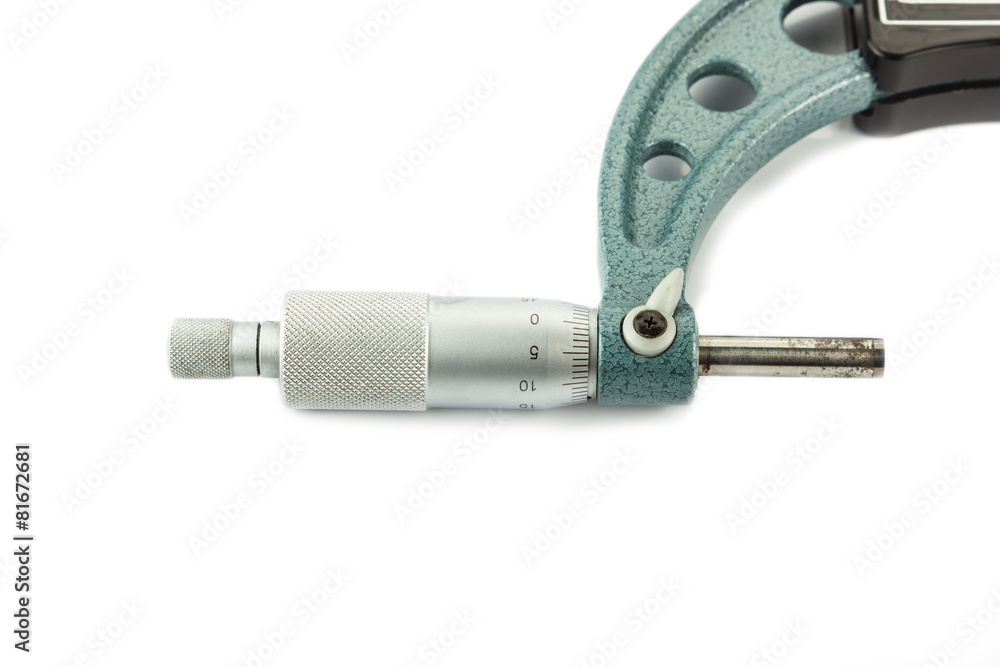 The green micrometer The green micrometer