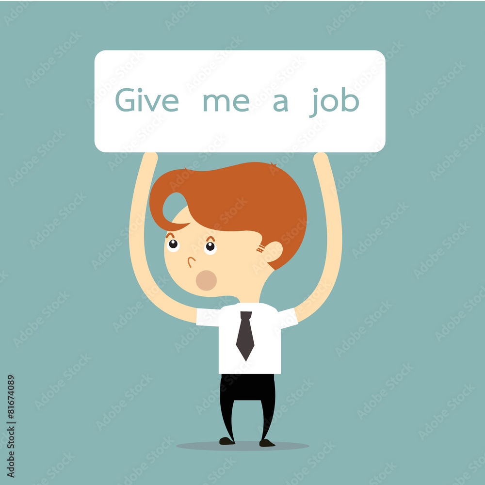 businessman looking for a job vector businessman looking for a job vector