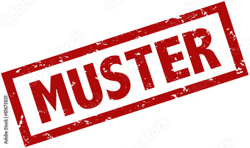 Muster Stempel rot