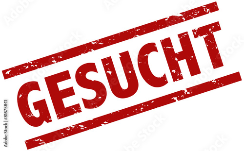 Gesucht Stempel rot