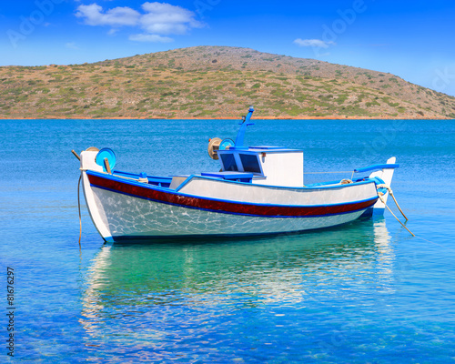 Fishing Boat off the coast of Crete, Greece © photoff