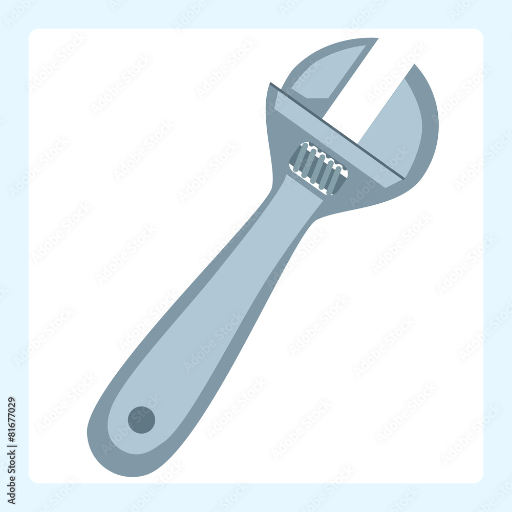 adjustable wrench spanner silver tool adjustable wrench spanner silver tool