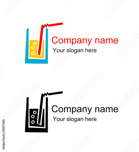 Logo with galssand juice