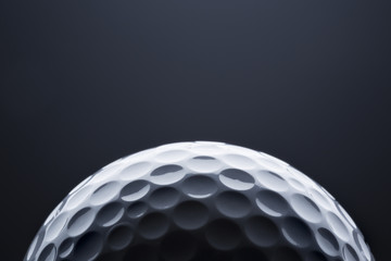Acrylglasbilder Golf Golfball Makro auf Dunkelblau  © lichtmeister
