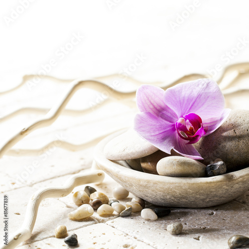 symbols of purity with stones and pebbles