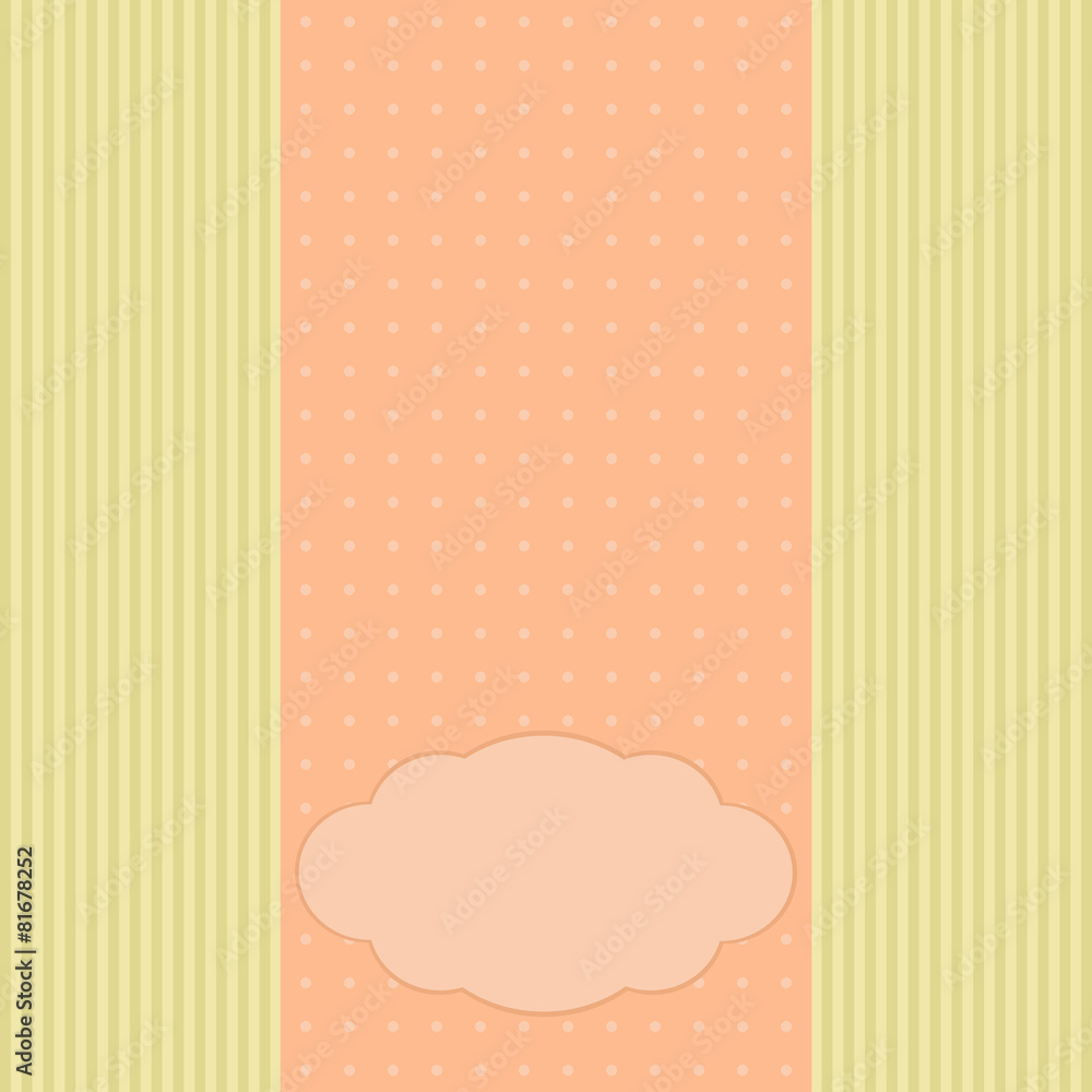 Romantic greeting card, template for invitation Romantic greeting card, template for invitation