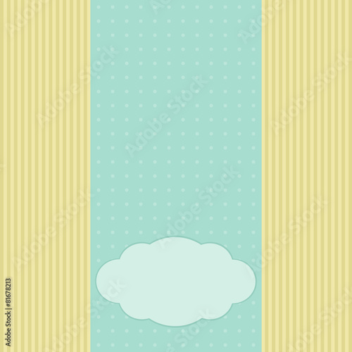 Romantic greeting card, template for invitation