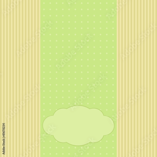 Romantic greeting card, template for invitation