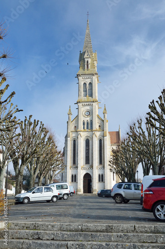 Church Notre-Dame in the French town Nerac