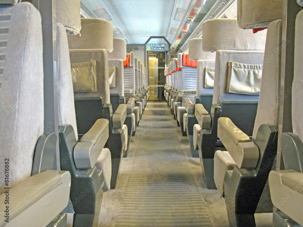 Naklejka premium Train Seats