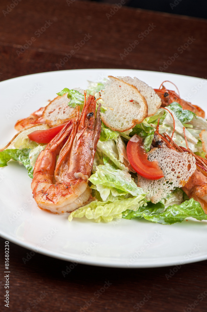 Tasty shrimp salad