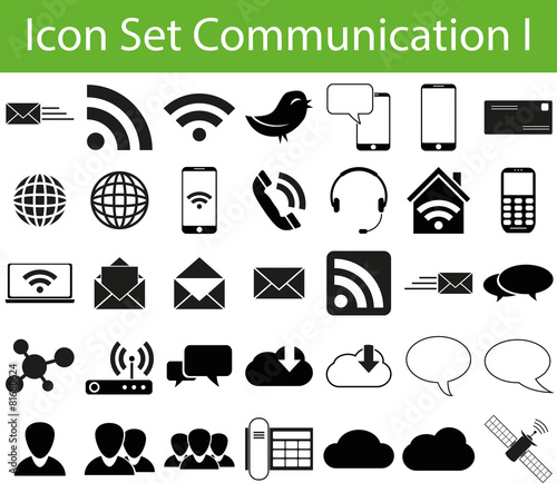 Icon Set Communication I