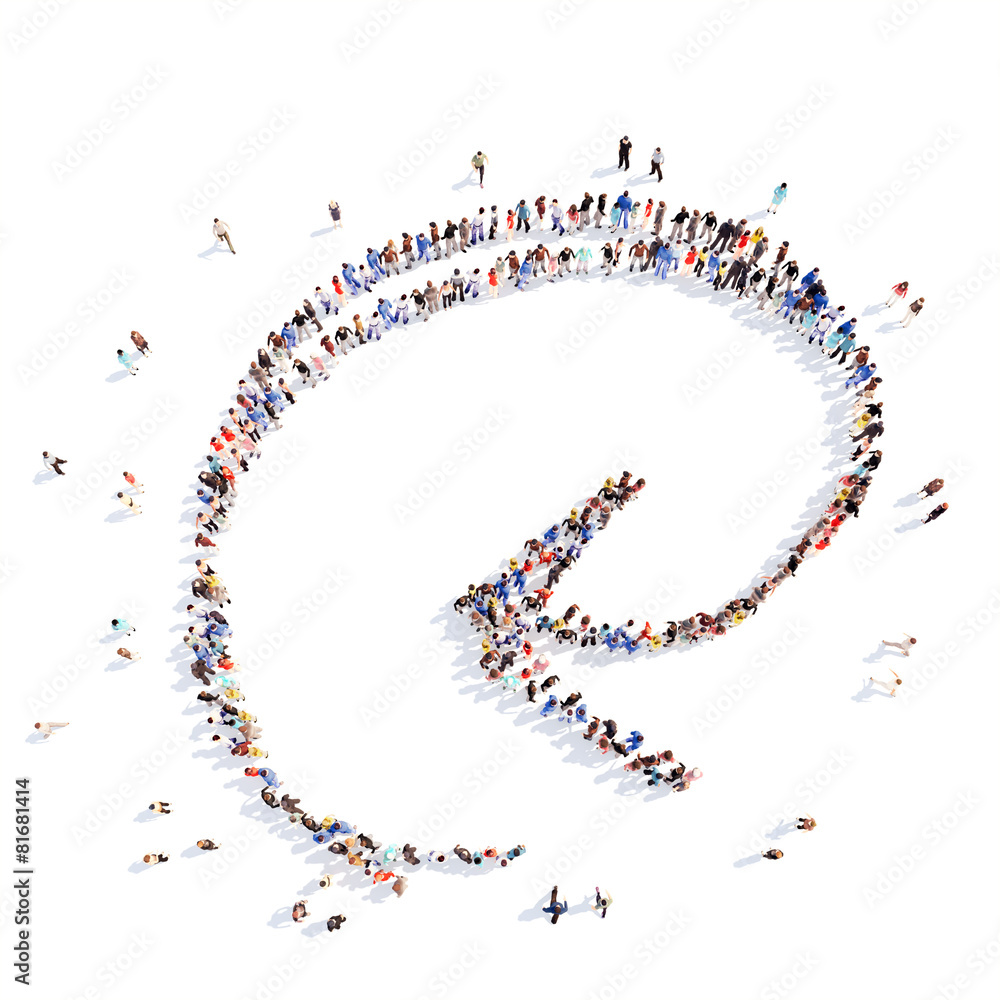People in the form of arrows. People in the form of arrows.