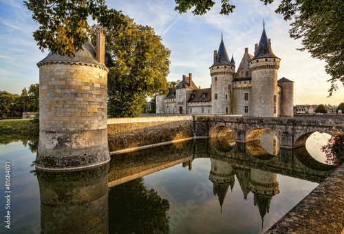 Sully-sur-loire. France. Chateau of the Loire Valley. photo