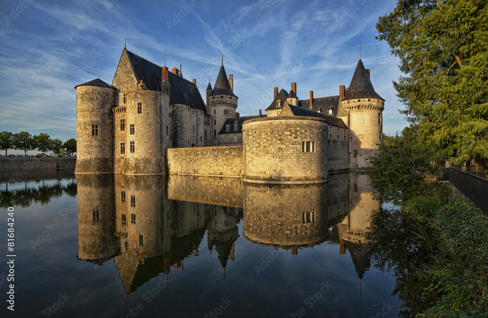 Fototapeta premium Sully-sur-loire. France. Chateau of the Loire Valley.