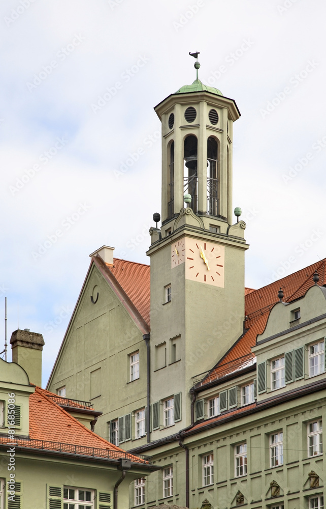 Clock tower in Munich. Germany