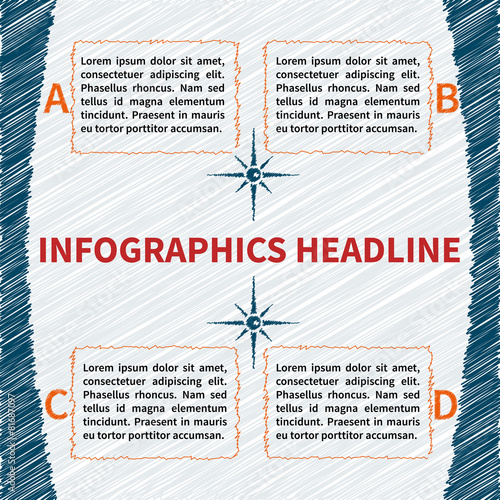 Sketchy infographics template