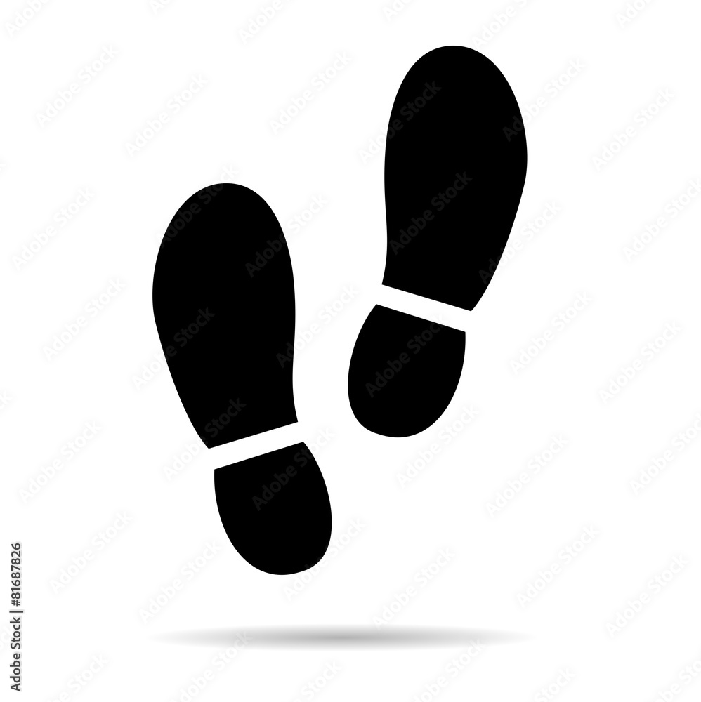 Simple Shoe Prints - illustration Simple Shoe Prints - illustration