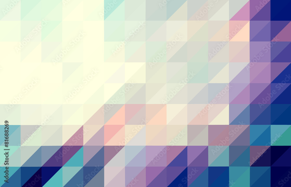 Purple and blue colored triangular pattern background - obrazy, fototapety, plakaty 