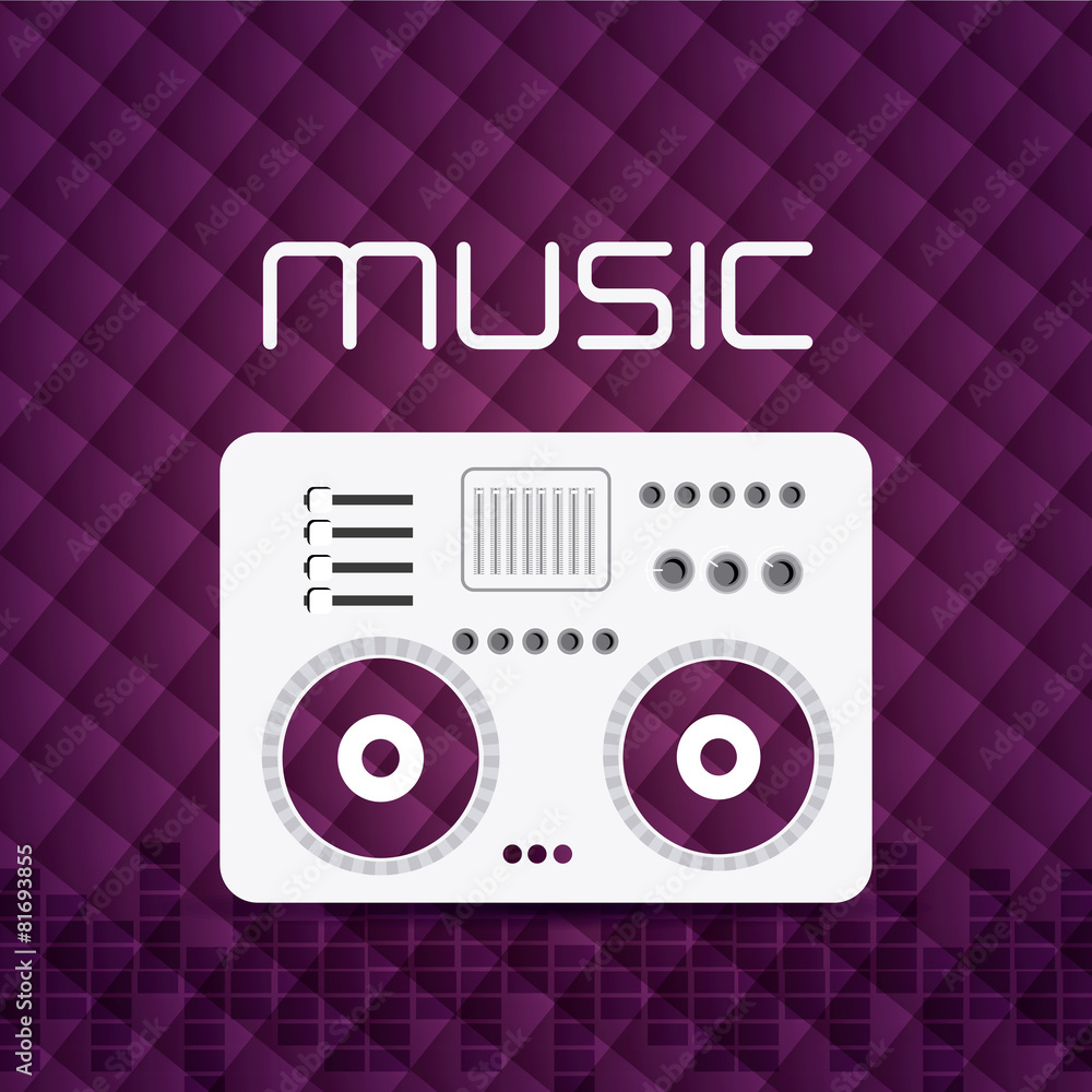 Fototapeta premium DJ design.
