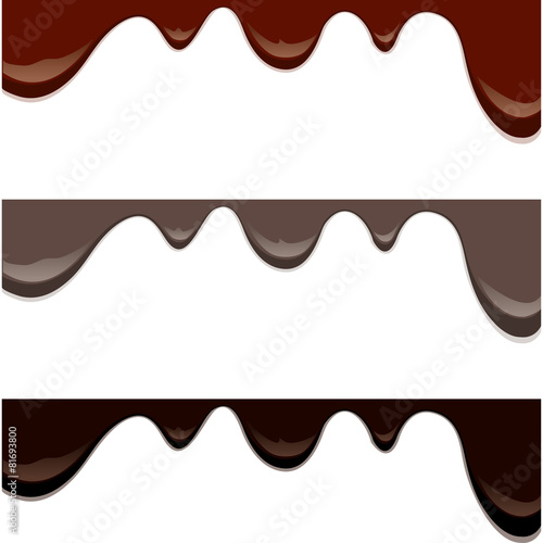 Obraz na płótnie melted chocolate drips w salonie