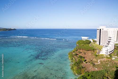 beautiful Tumon Bay in Guam.