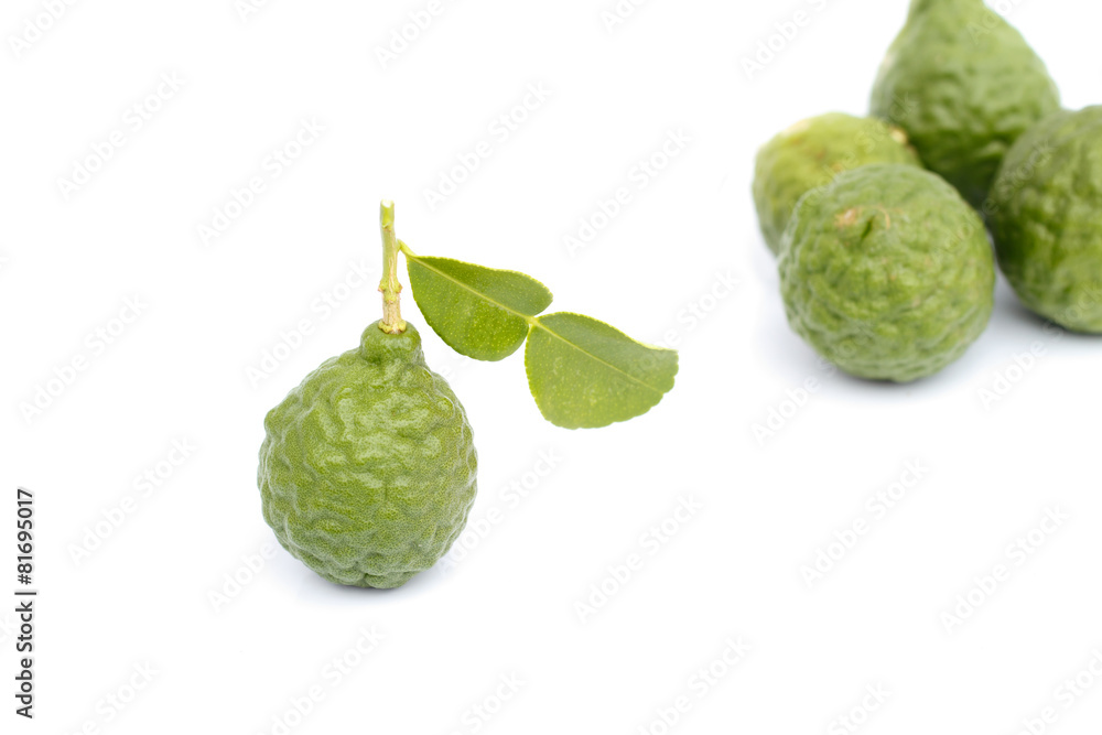 Fototapeta premium Bergamot on white background.