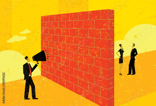 Shouting at a brick wall