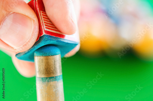 Chalk and cue