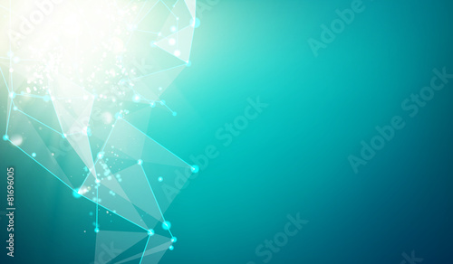 Abstract blue science background