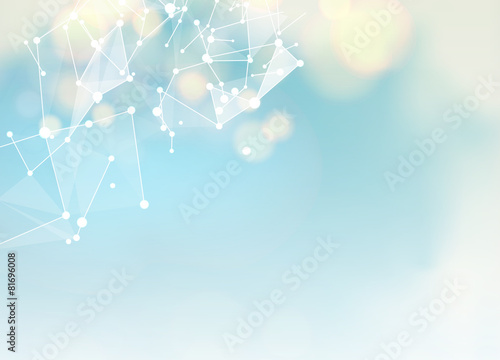 Abstract blue science background