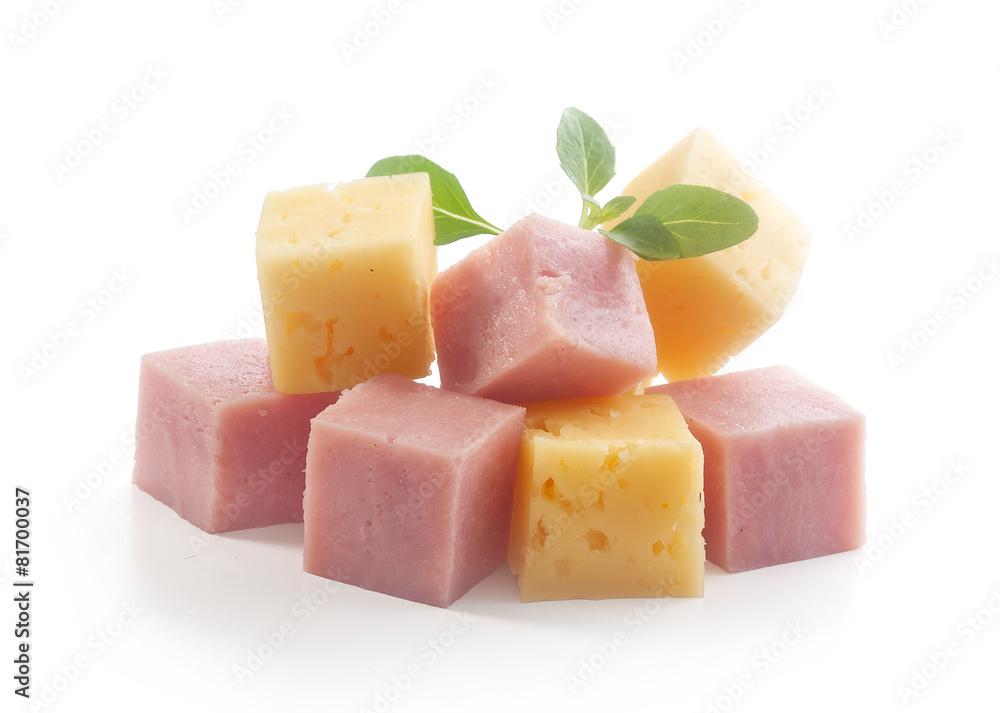 Ham and cheese cubes Ham and cheese cubes