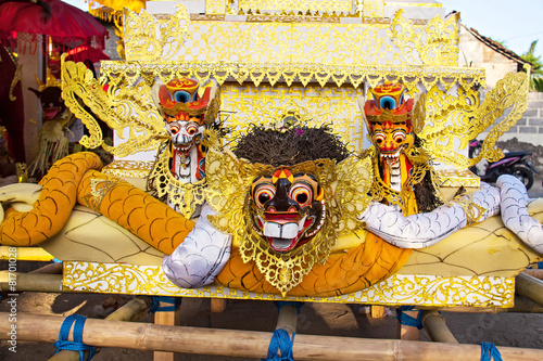 coffin before the funeral,Nusa Penida, Indonesia photo