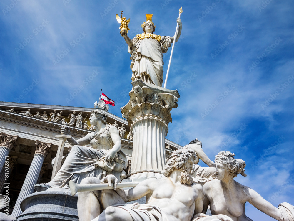 Obraz premium Österreich, Wien, Parlament