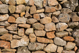 Dry stone wall background texture