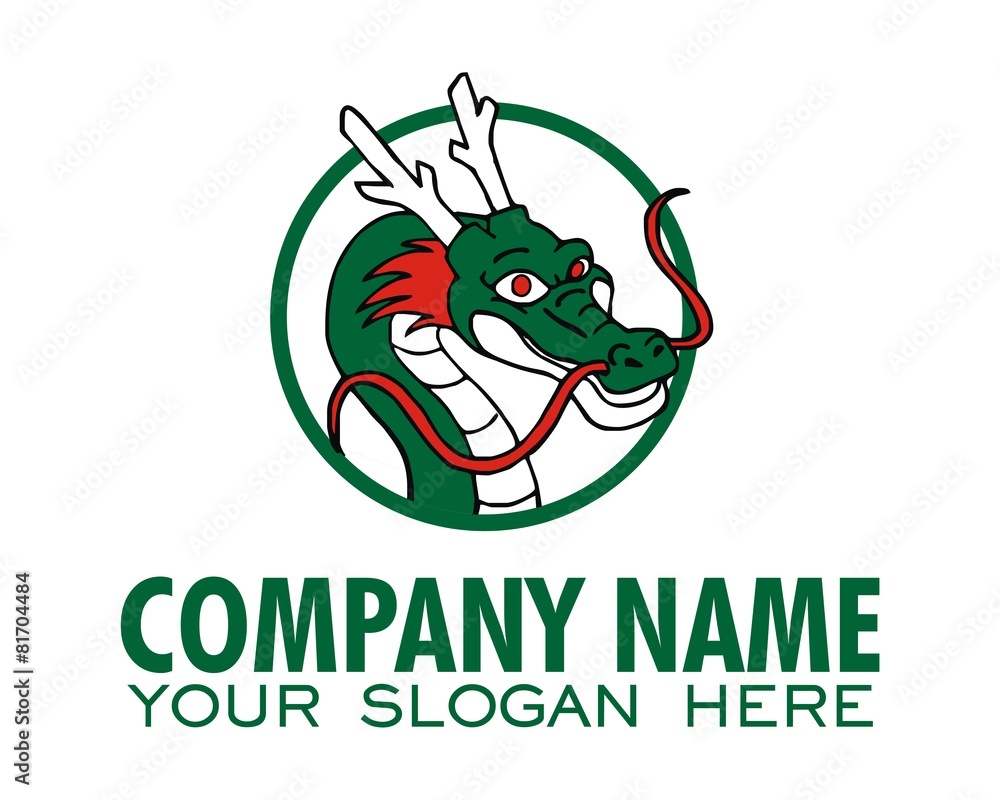dragon logo image vector