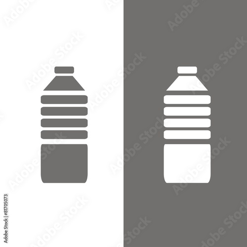 Icono botella de agua BN