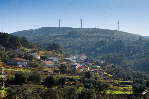 Modern windmill energy - Stock image