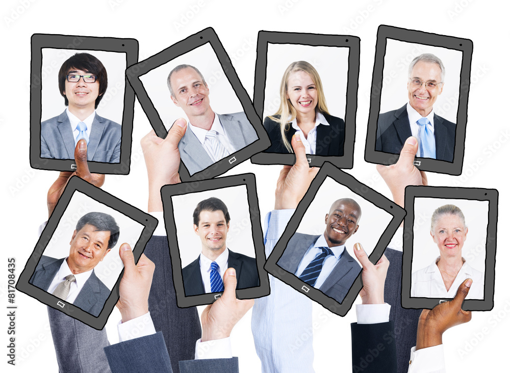 Business People and Social Networking Concept Business People and Social Networking Concept