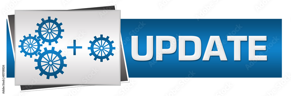 Update With Gears Blue Grey Horizontal Update With Gears Blue Grey Horizontal