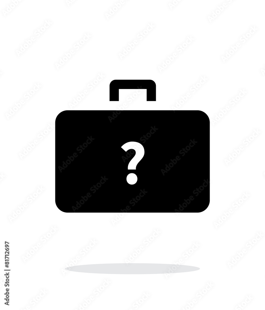 Secret case simple icon on white background. Secret case simple icon on white background.