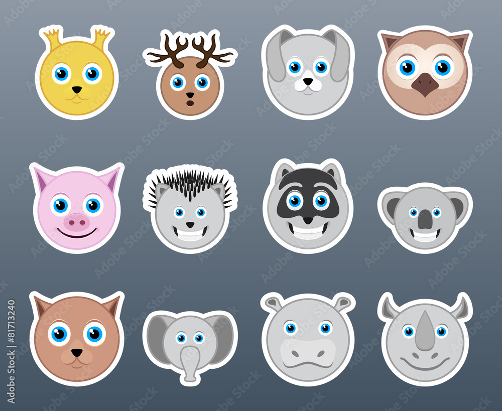 Stickers animals Stickers animals
