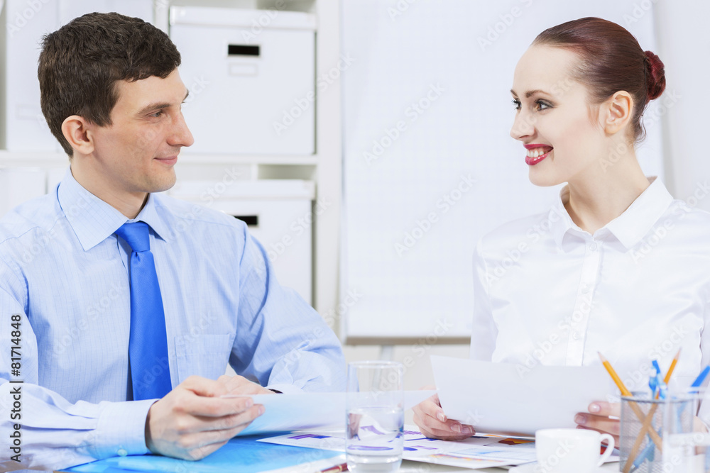 Fototapeta premium Working in partnership