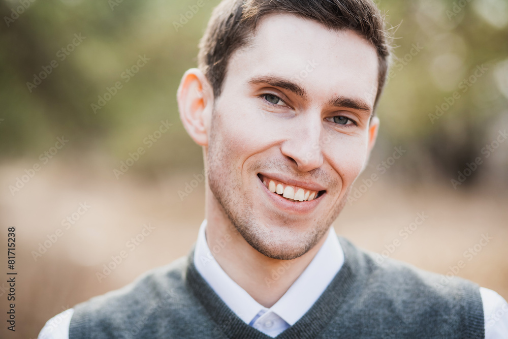 Portrait of handsome guy Portrait of handsome guy
