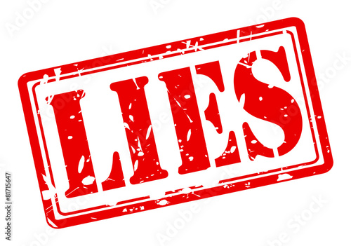 Lies red stamp text