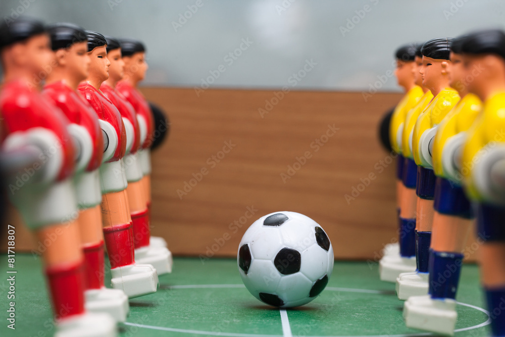 Fototapeta premium foosball miniature