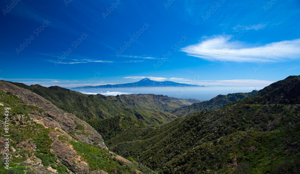La Gomera, view towards Teide La Gomera, view towards Teide