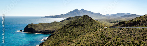 Panorama Küste Naturpark Cabo de Gata Andalusien photo