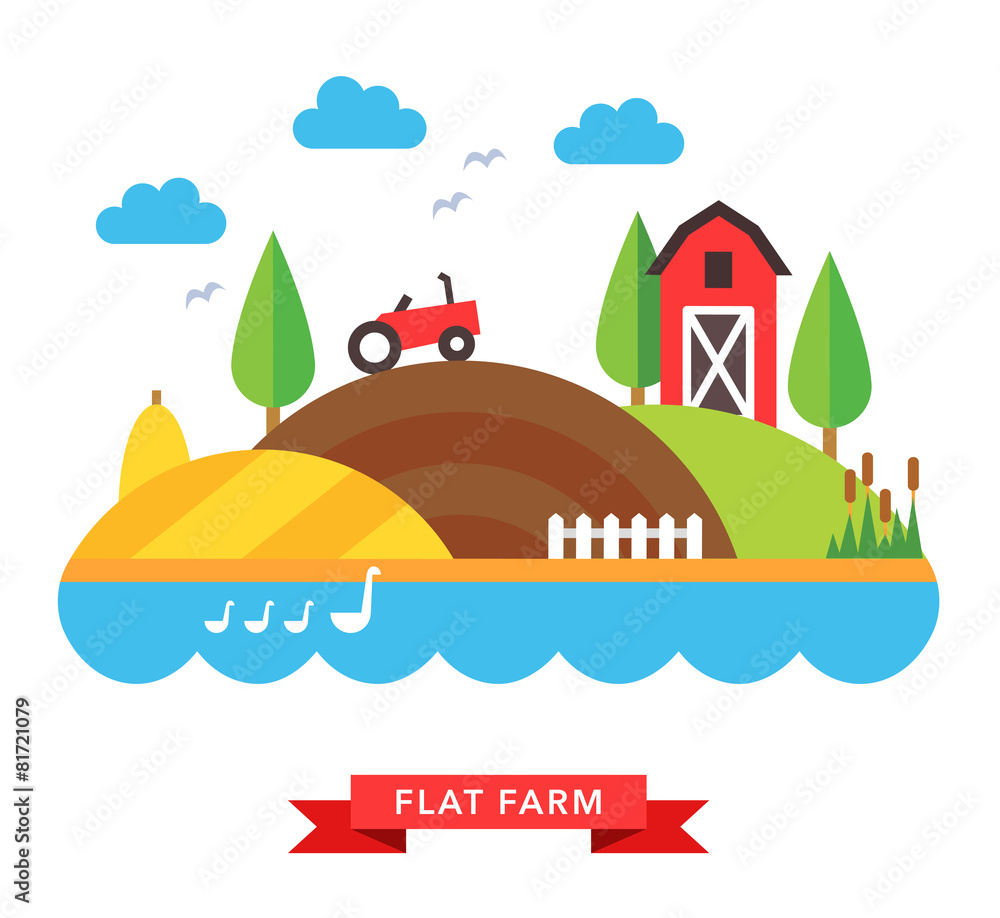farm countryside vector background farm countryside vector background